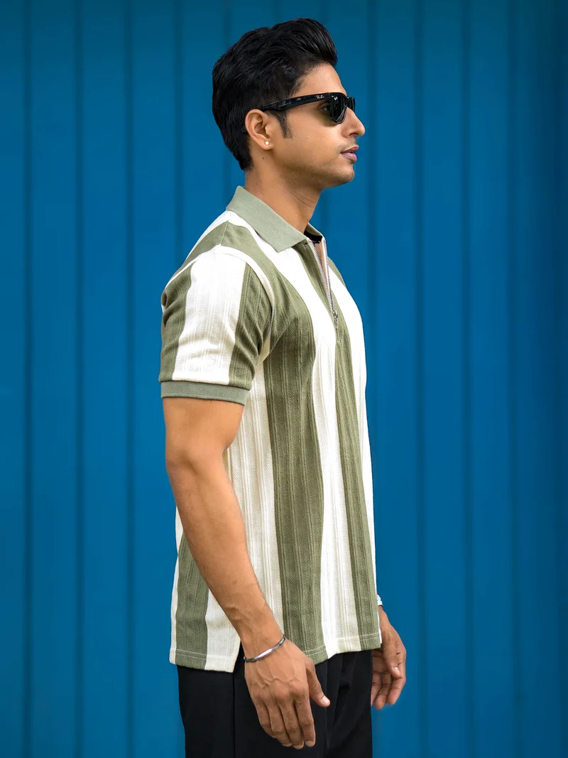 Maniac  Maniac Mens aop wave spray printed round neck half sleeve black and grey cotton tshirt for Men | Best Price UAE